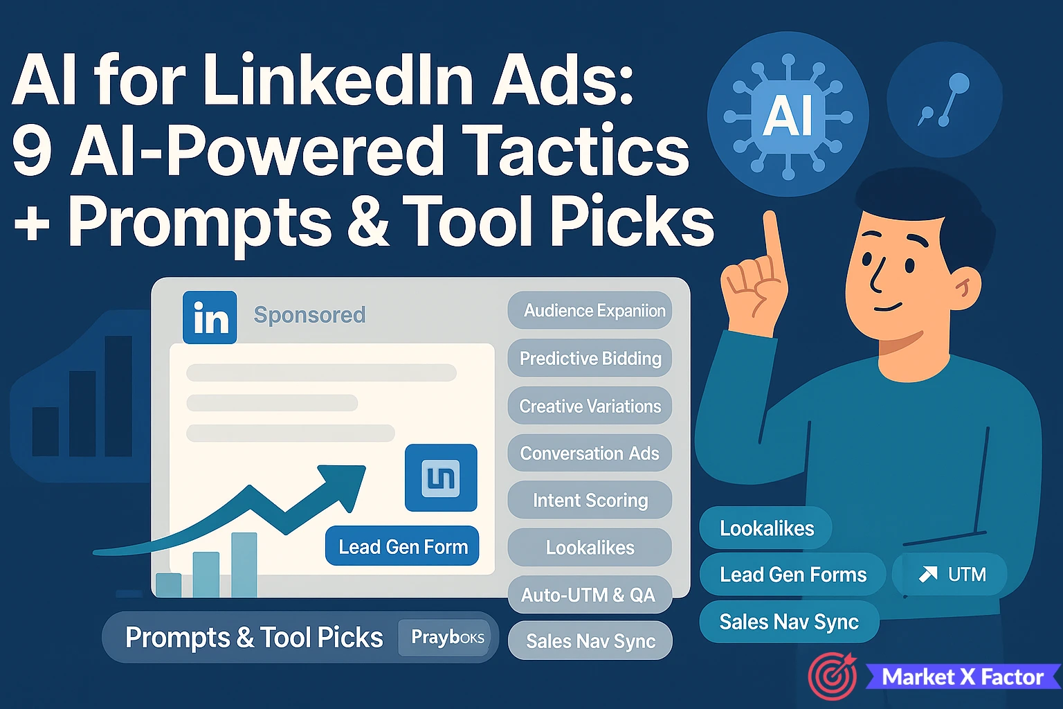 AI for LinkedIn Ads: 9 AI-Powered Tactics + Prompts & Tool Picks